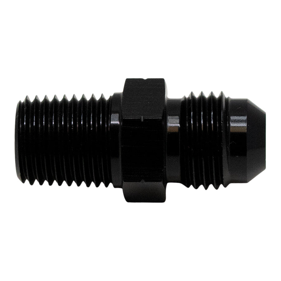 6-02-0901-B DeatschWerks 6AN Male Flare to 1/4in Male NPT Adapter - Anodized Matte Black