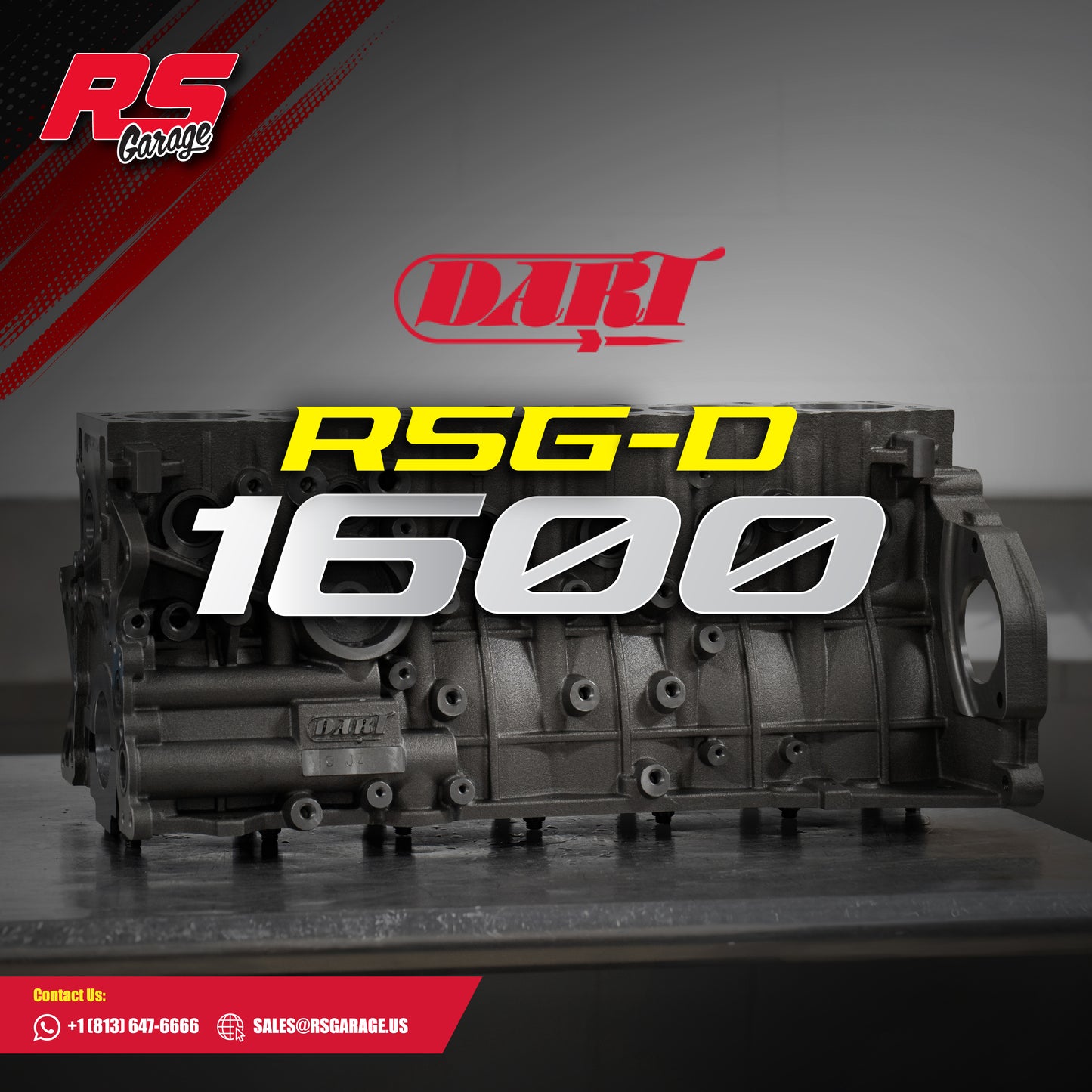 RSG1600-D RS Garage Toyota DART Performance 2JZ Shortblock