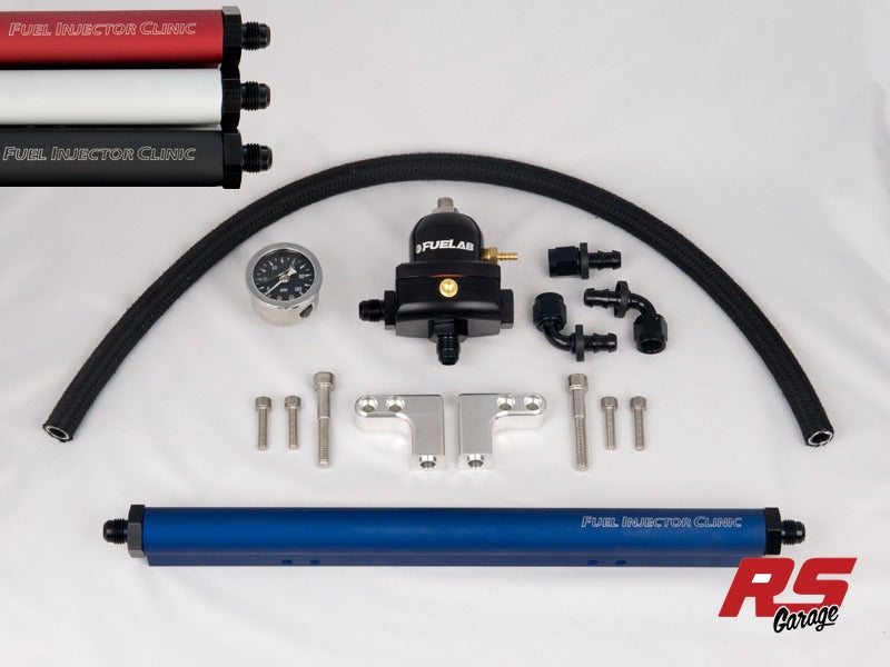 FKT DSM -8 Fuel Injector Clinic Mitsubishi DSM Fuel Rail Kit -8AN Inlet