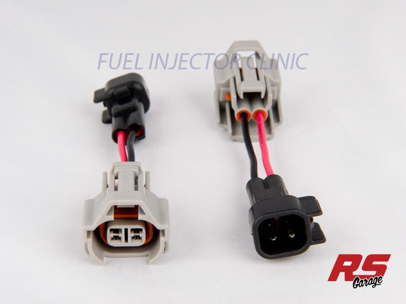 PADPDtoU8 Fuel Injector Clinic Set of 8 Denso (Female) to US CAR/EV6 (Male) Injector Plug Adaptors