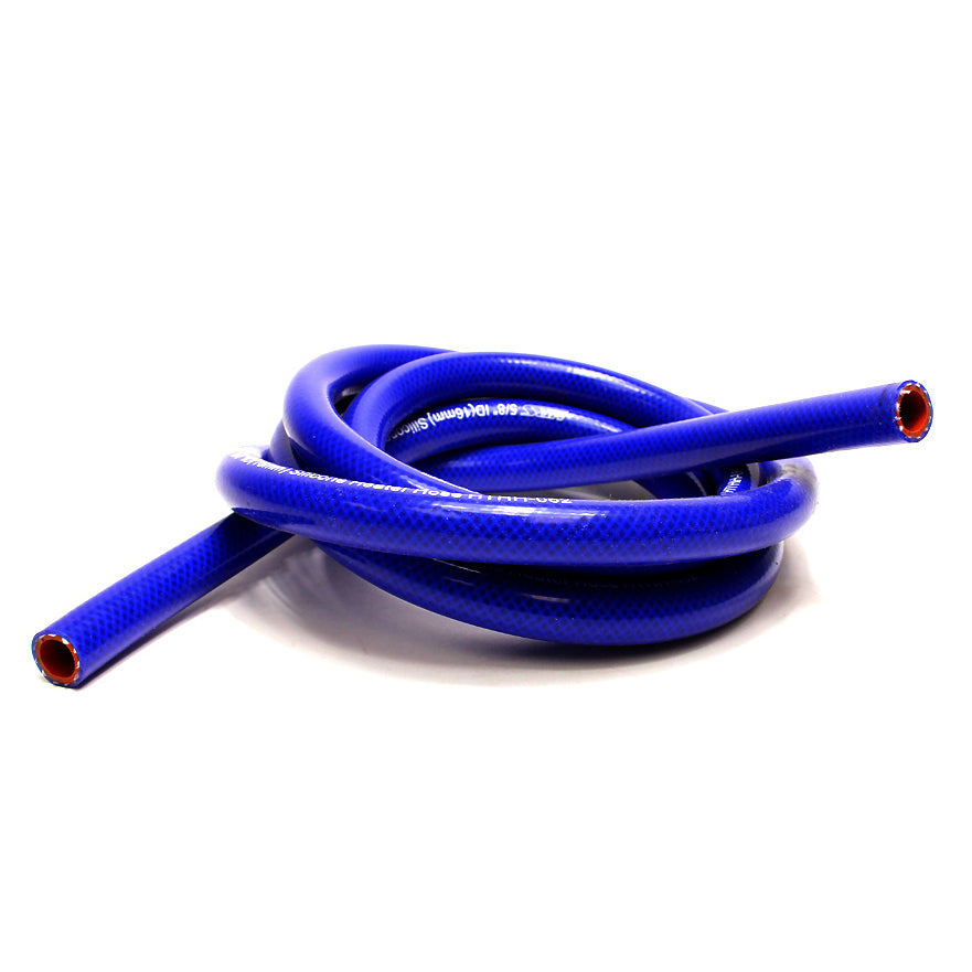 HTHH-075-BLUE HPS 0.75" (19MM) ID Sold Per Feet Long 1-PLY Polyester Blue Silicone Heater Hose