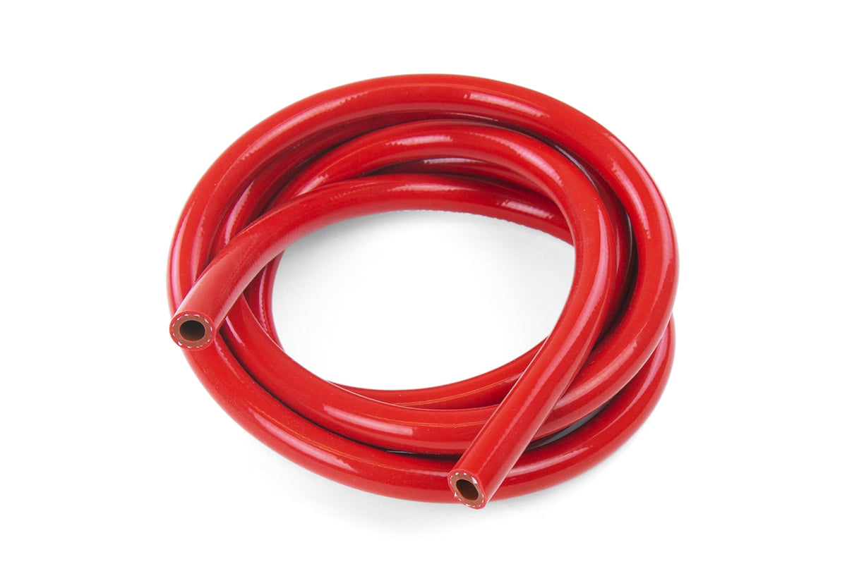 HTHH-055-REDx10 HPS 0.56 (14MM) ID 10 Feet Long 1-PLY Polyester Red Silicone Heater Hose