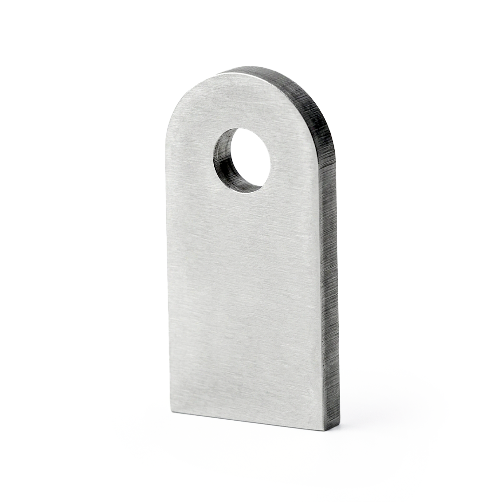 -Material: Aluminum -Tab Thickness (A): 0.188 in. (4.8 mm) -Tab Overal Length (B): 2.0 in. (50.8 mm