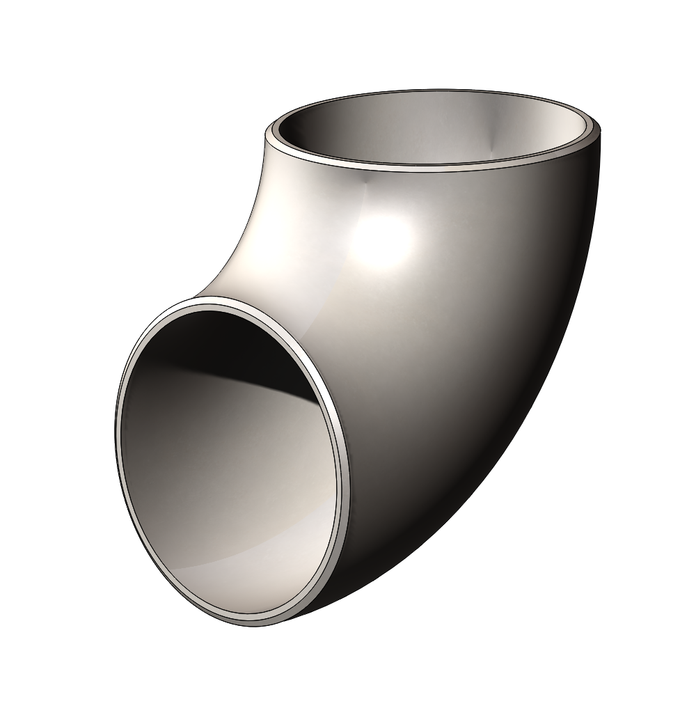 Elbow, Cast 304 Stainless Steel, 1.25 Schedule 10, Short Radius, 90 Degrees