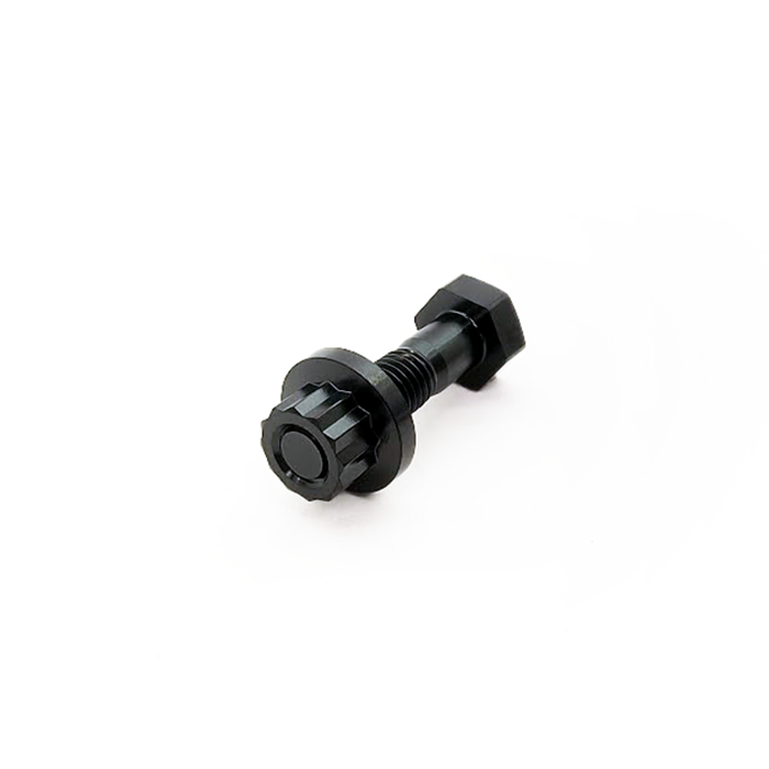 PHR Titanium Serpentine Belt Idler Pulley Bolt and Nut for 2JZ, 1JZ - Manual, Black