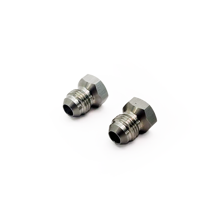 PHR Radiator Transmission Cooler -6AN Adapter (Pack of 2) -M14X1.5 Inverted Female Flare 45 Degree to -6AN Male, Straigh