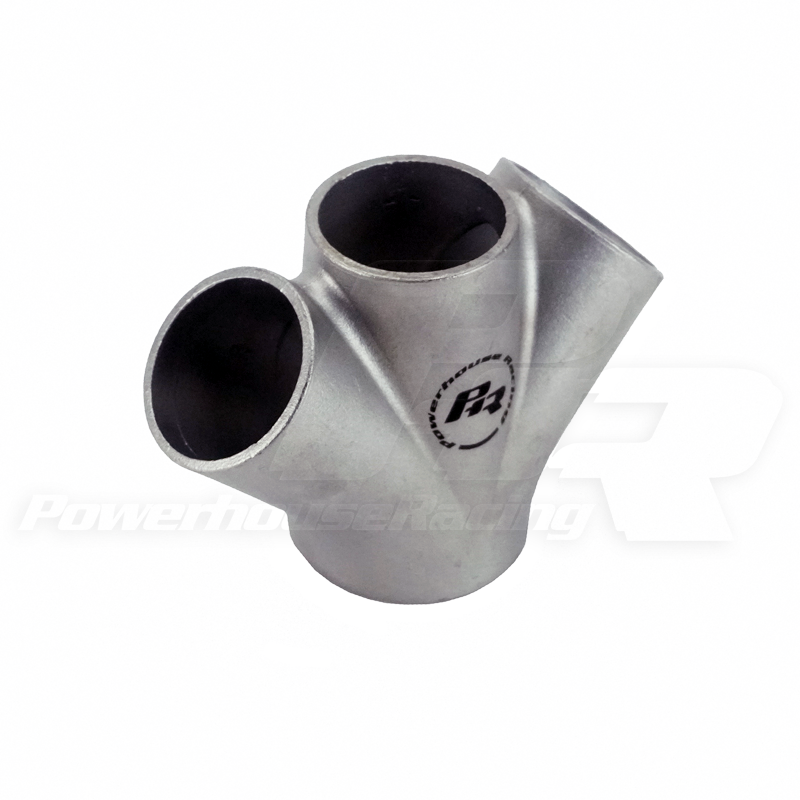 Collector -304 Stainless Steel -Cast -1.5" pipe SCH10 (1.68" ID) Triple Inlet -2.0" pipe SCH10 (2.16" ID) Single Outlet