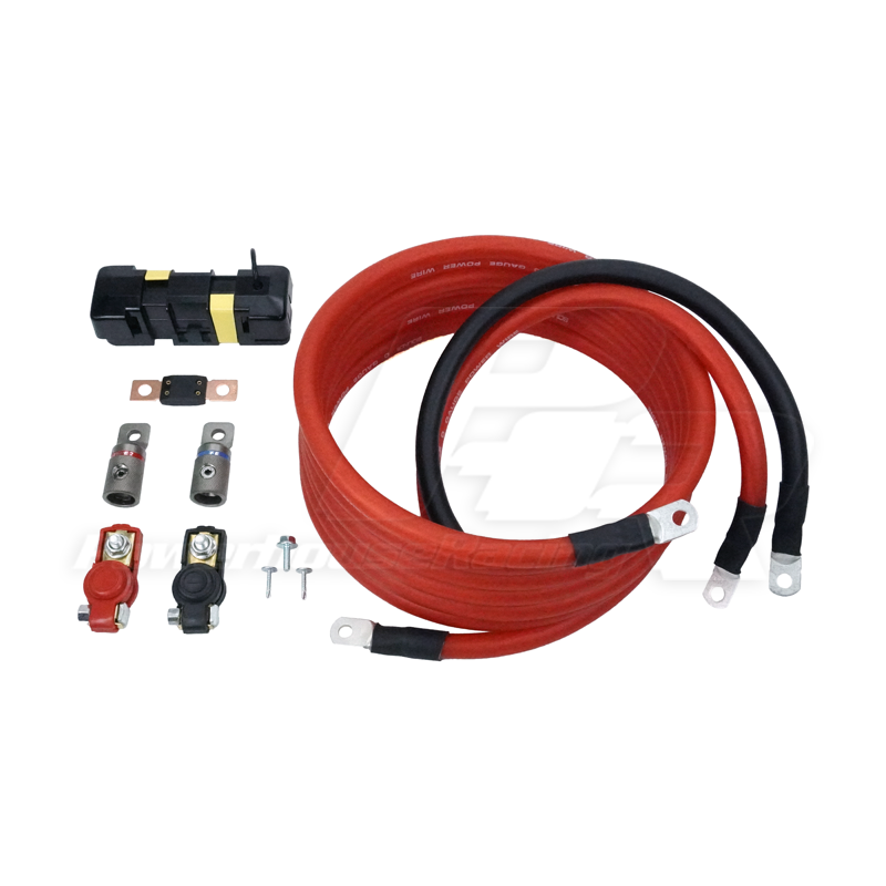 PHR Battery Box Installation Kit for 1993-1998 MKIV Supra - Includes battery cable, ground cable, terminals and fuse ho