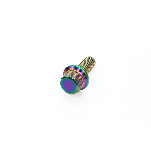 PHR Titanium Serpentine Belt Idler Pulley Bolt and Nut for 2JZ, 1JZ - Automatic, True Burned