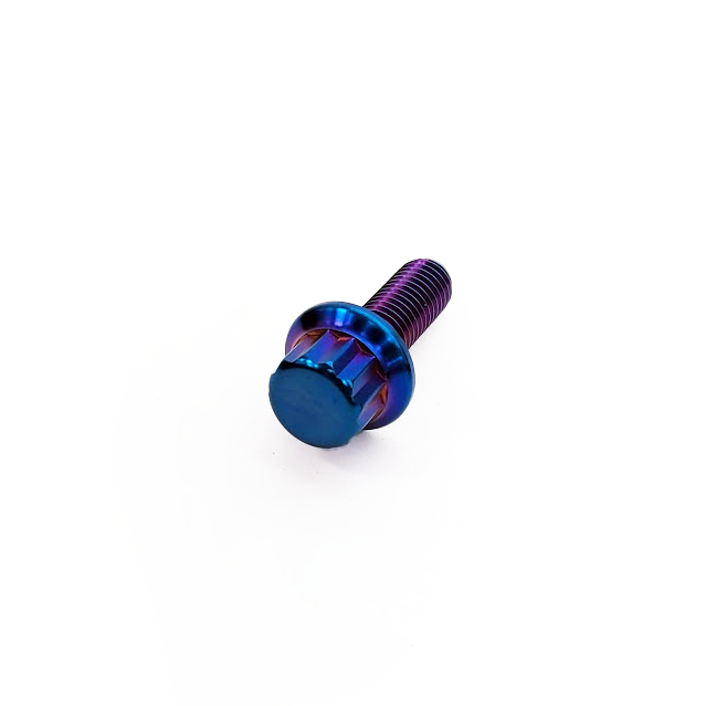 PHR Titanium Serpentine Belt Idler Pulley Bolt and Nut for 2JZ, 1JZ - Automatic, PVD Blue