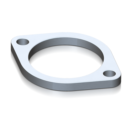 Flange, Stainless Steel, 2 Bolt, Unthreaded, 3" Opening