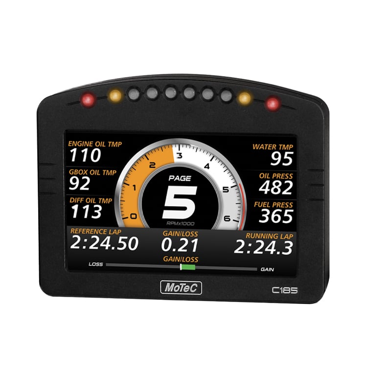 MoTec C185 5" Color Display Logger W/USB