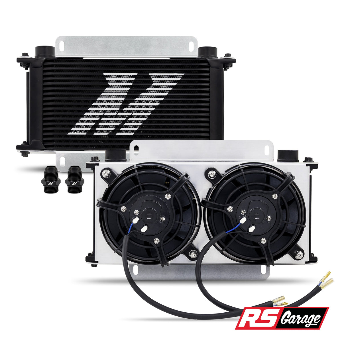 Mishimoto Universal Oil Cooler Kit - 19 Row Cooler and 2x5in Fans