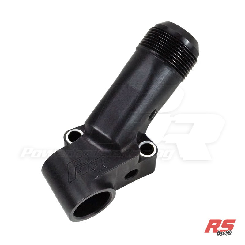 PHR Billet Race Waterneck w/ 20AN Outlet (Fits large frame turbos) -Black edition