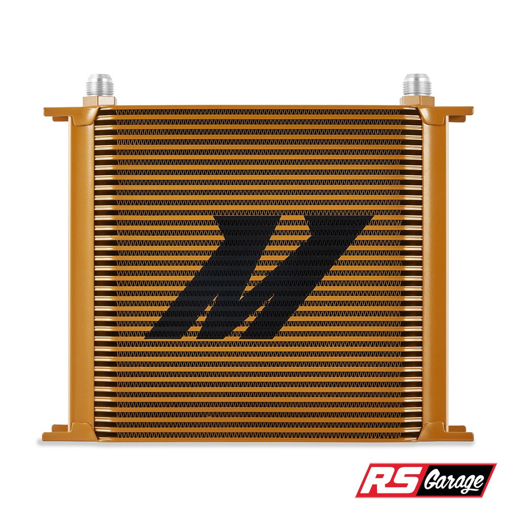 Mishimoto Universal 34 Row Oil Cooler - Gold