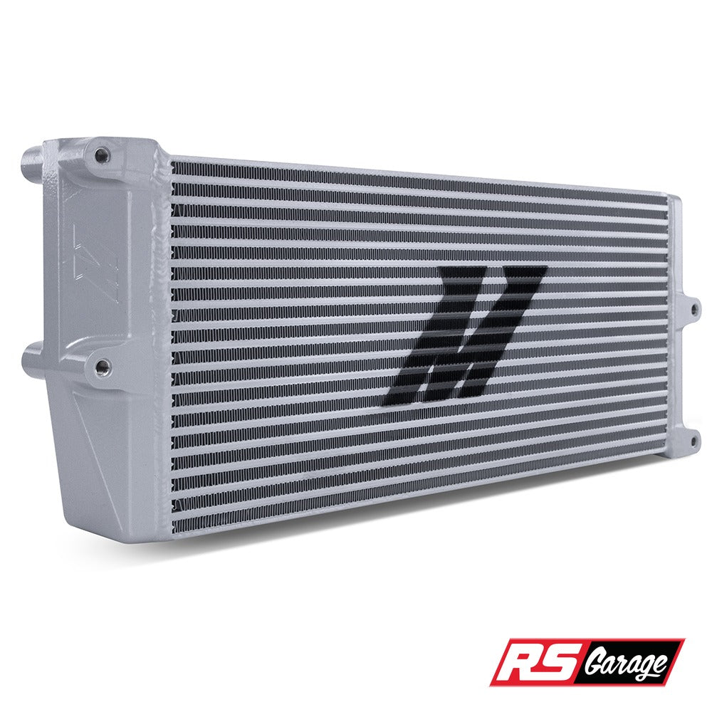 Mishimoto Universal Heavy-Duty Bar-and-Plate Fluid Cooler 17" Core Opposite-Side Outlet Silver 16AN