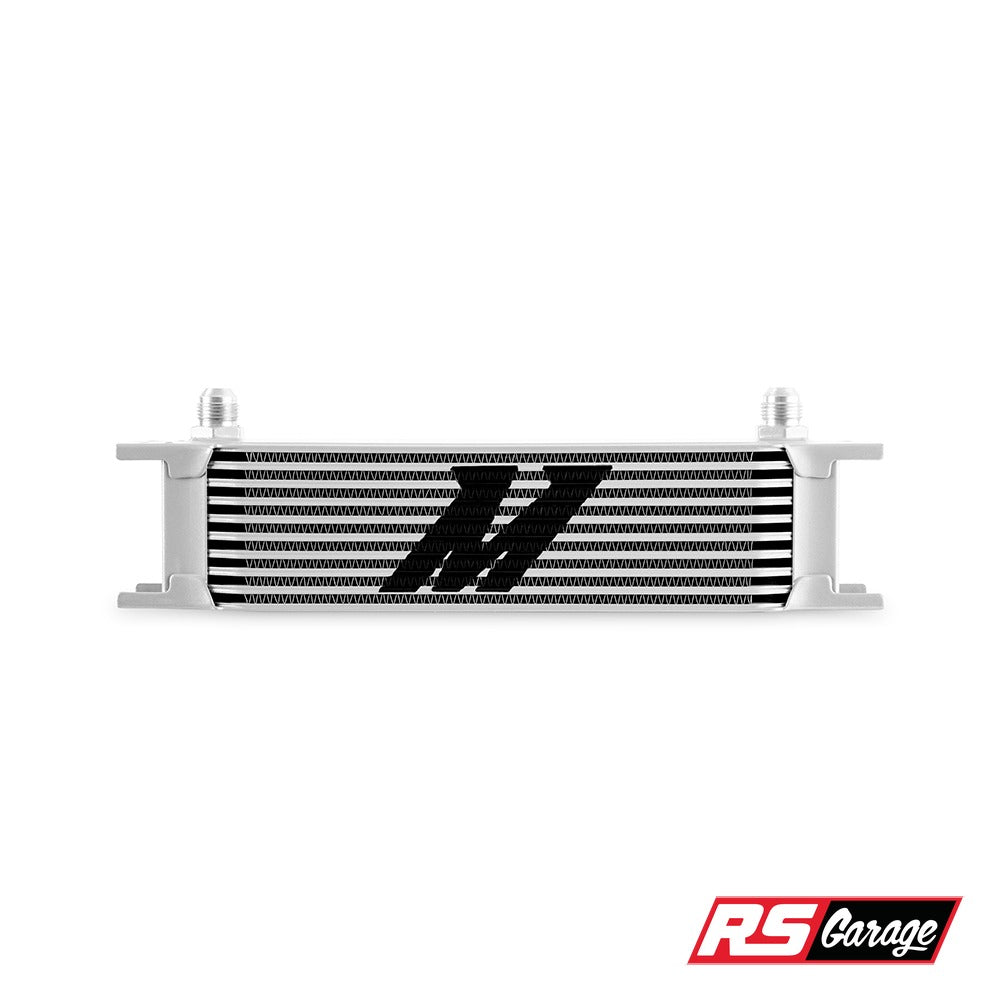 Mishimoto Universal -8AN 10 Row Oil Cooler - Silver