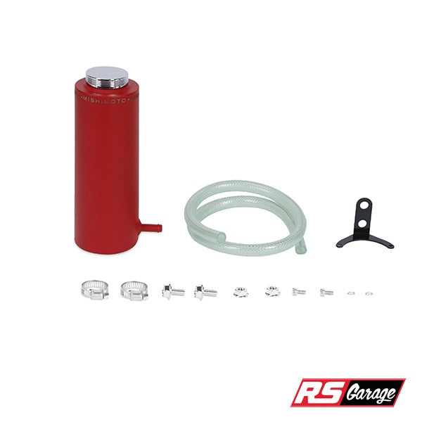 Mishimoto Aluminum Coolant Reservoir Tank Wrinkle Red with Hardware