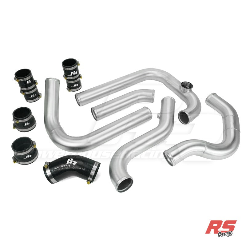 PHR 2.5" Intercooler Pipe Kit for SC300 -For PHR NA-T Street Torque Manifold -Gloss Black - Gloss black powder coat