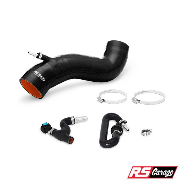 Mishimoto Silicone Induction Hose For Stock Air Intake Black Ford Fiesta ST 16-19 1.6L Ecoboost