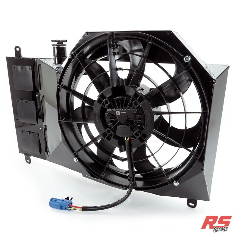 PHR SPAL 16" Single Brushless Fan Kit for MKIV Supra -Gloss black powder coat finish - Includes single 16" SPAL Brushle