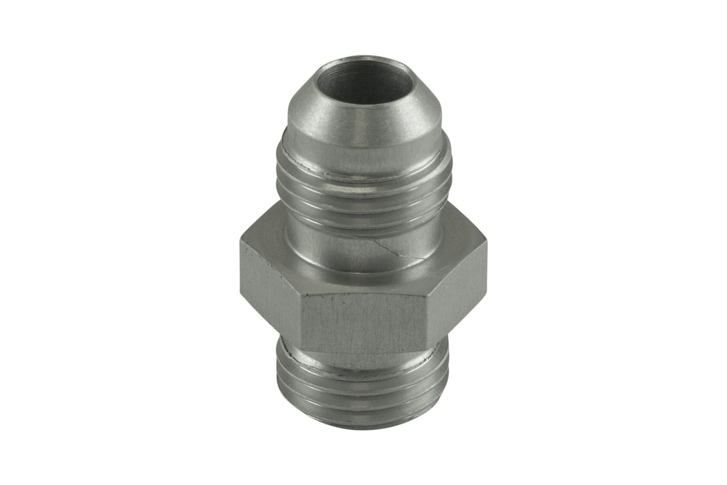 TS-JO-0606-CL Turbosmart Fitting -6 AN Flare to -6 AN ORB Male Straight - Silver