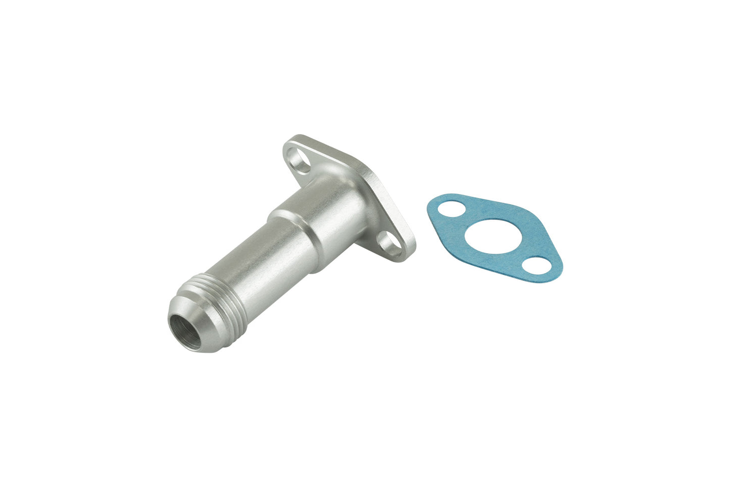 TS-199-3007 Turbosmart 38.1mm 10AN 75mm Extended Oil Drain Silver