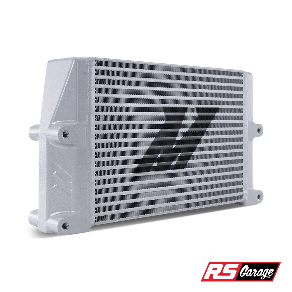 Mishimoto Universal Heavy-Duty Bar-and-Plate Fluid Cooler 10" Core Same-Side Outlet Silver -16 AN
