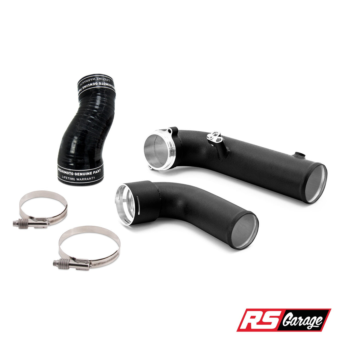 Mishimoto Performance Charge Pipe Wrinkle Black Toyota GR Supra A90 2020+ 3.0L B58B30M1 B58B30O1