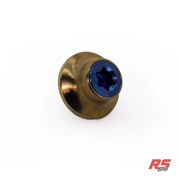 PHR Titanium Cam Gear Bolt and Washer for 2JZ -Blue Bolt -Bronze Washer