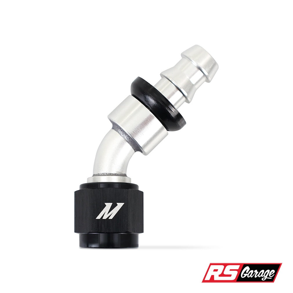 Mishimoto 45 Degree Push Lock Fitting - 6AN