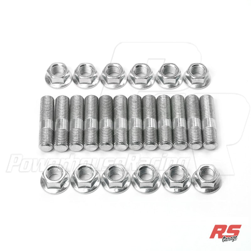 PHR Short Stud and Nut Kit, for Turbo Manifolds -Set of (12) for GTE Cylinder Head