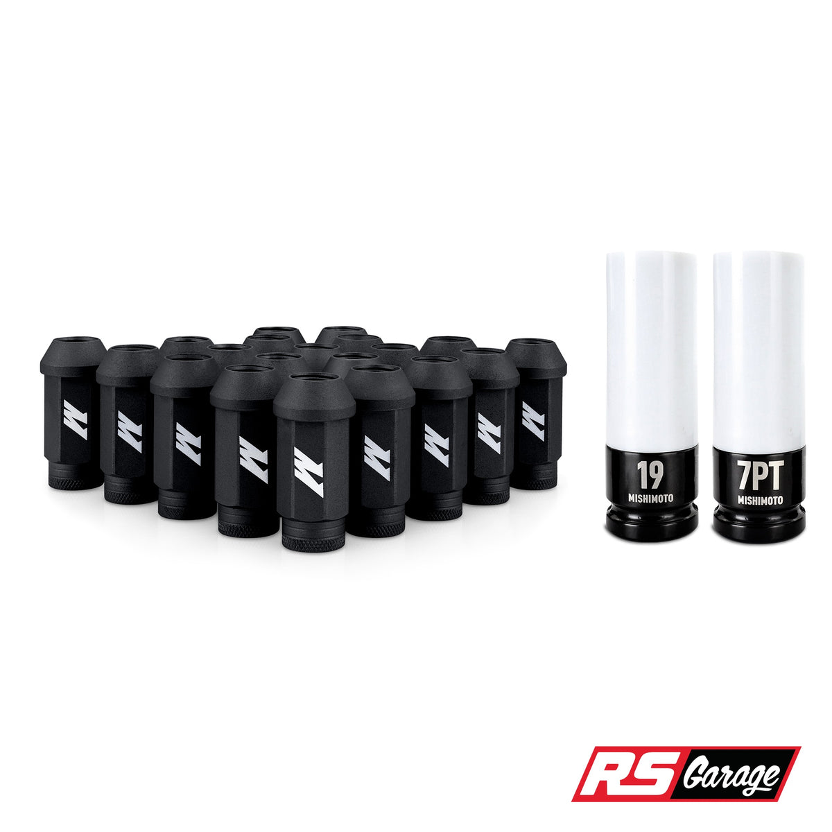 Mishimoto Steel Locking Lug Nuts M14x1.5 20pc Set Black
