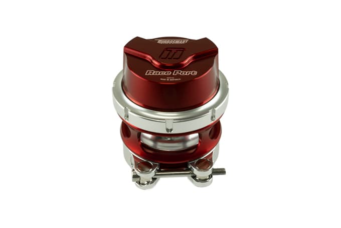 TS-0204-1144 Turbosmart Gen-V Race Port BOV Blow Off Valve Red without Weld Flange (fits Tial Q Weld on Flange)