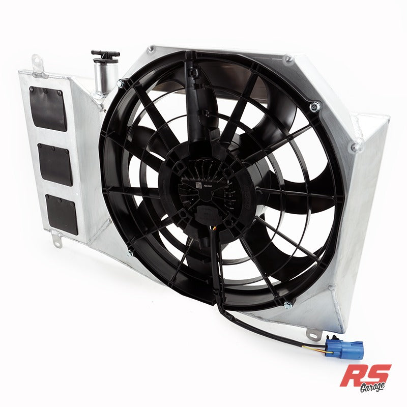 PHR SPAL 16" Single Brushless Fan Kit for MKIV Supra -Raw finish - Includes single 16" SPAL Brushless Fan and Wiring Ha