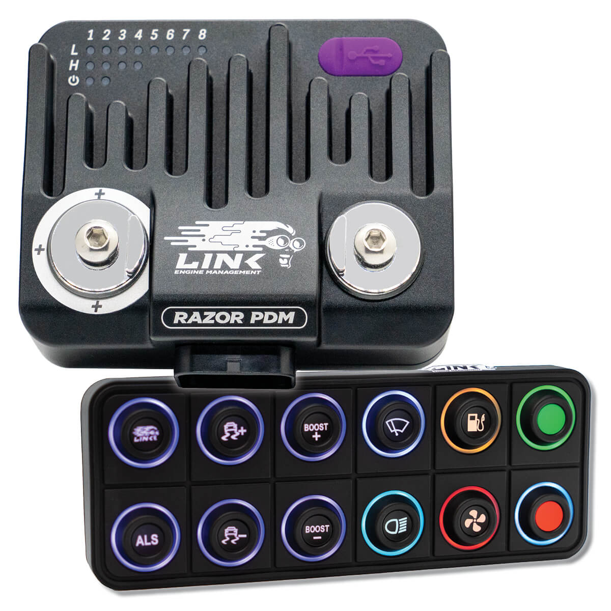 135-9500B Link Razor Pdm Bundle - Razor Pdm + 12 Button CAN Keypad