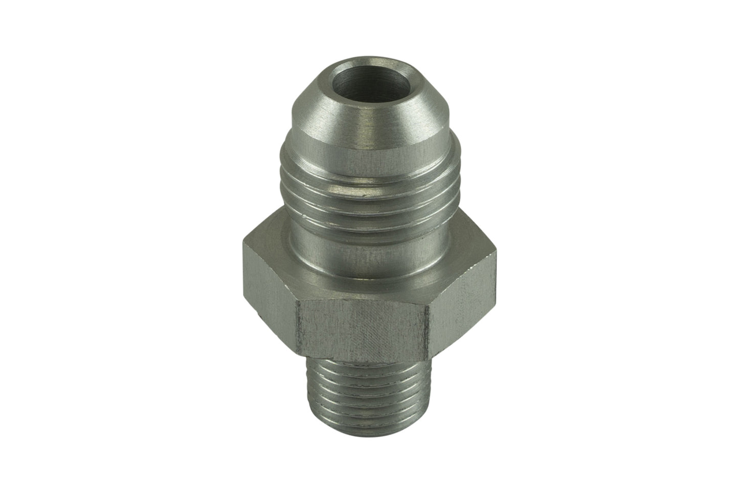 TS-JN-0603-CL Turbosmart Fitting -6 AN Flare to 1/8 NPT Male Straight - Silver