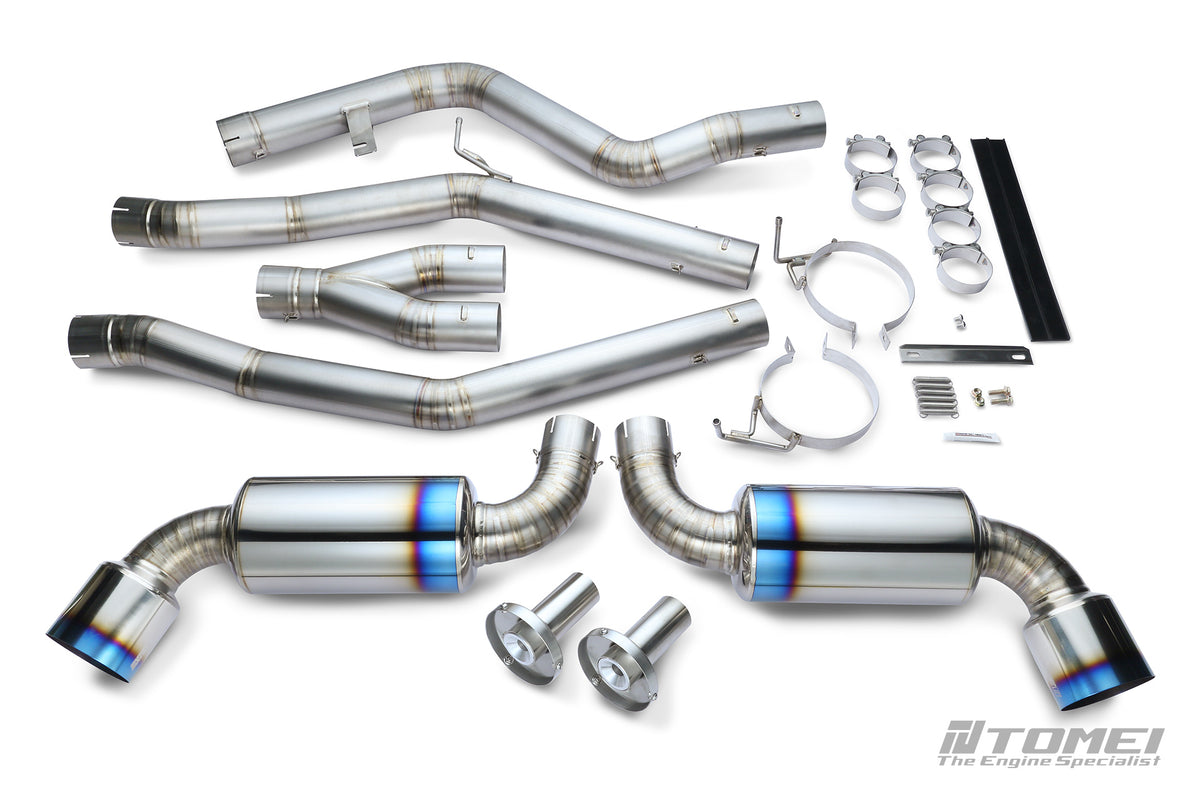 TB6090-TY06B Tomei Expreme TI Titanium Exhaust System Dual Type D Mufflers KIT FOR Supra GR A90 20+ B58B30
