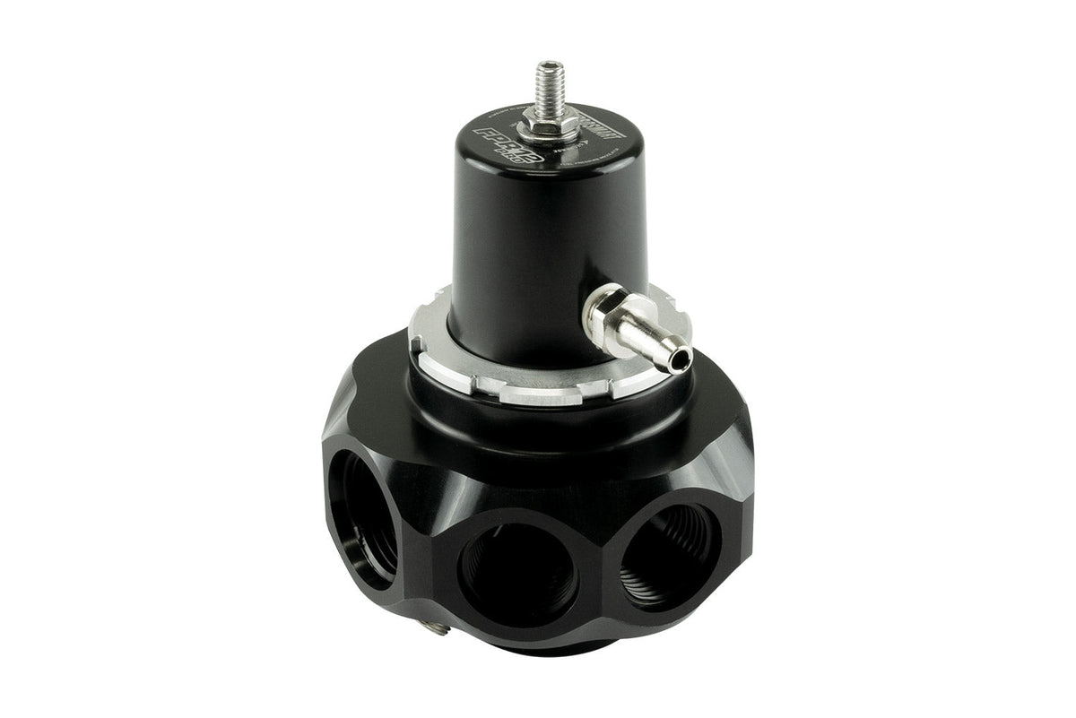 Turbosmart FPR12 Pro 5 Port EFI Fuel Pressure Regulator Black 50-130 PSI -12 AN In / 4x -10 AN Out