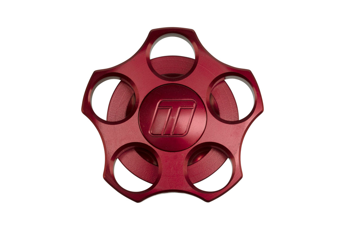 TS-0891-0274 Turbosmart Oil Cap - Notch - LS - Red