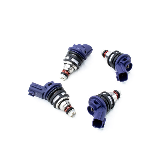 01J-00-0370-4 DeatschWerks 370cc Side Feed Fuel Injectors Set of 4 Nissan 240SX 91-98 SR20DET KA24DE