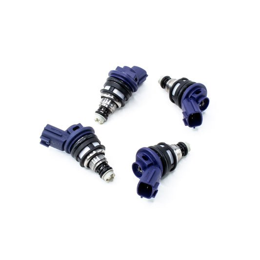 01J-00-0740-4 DeatschWerks 740cc Side Feed Fuel Injectors Set of 4 Nissan 240SX 91-98 SR20DET KA24DE