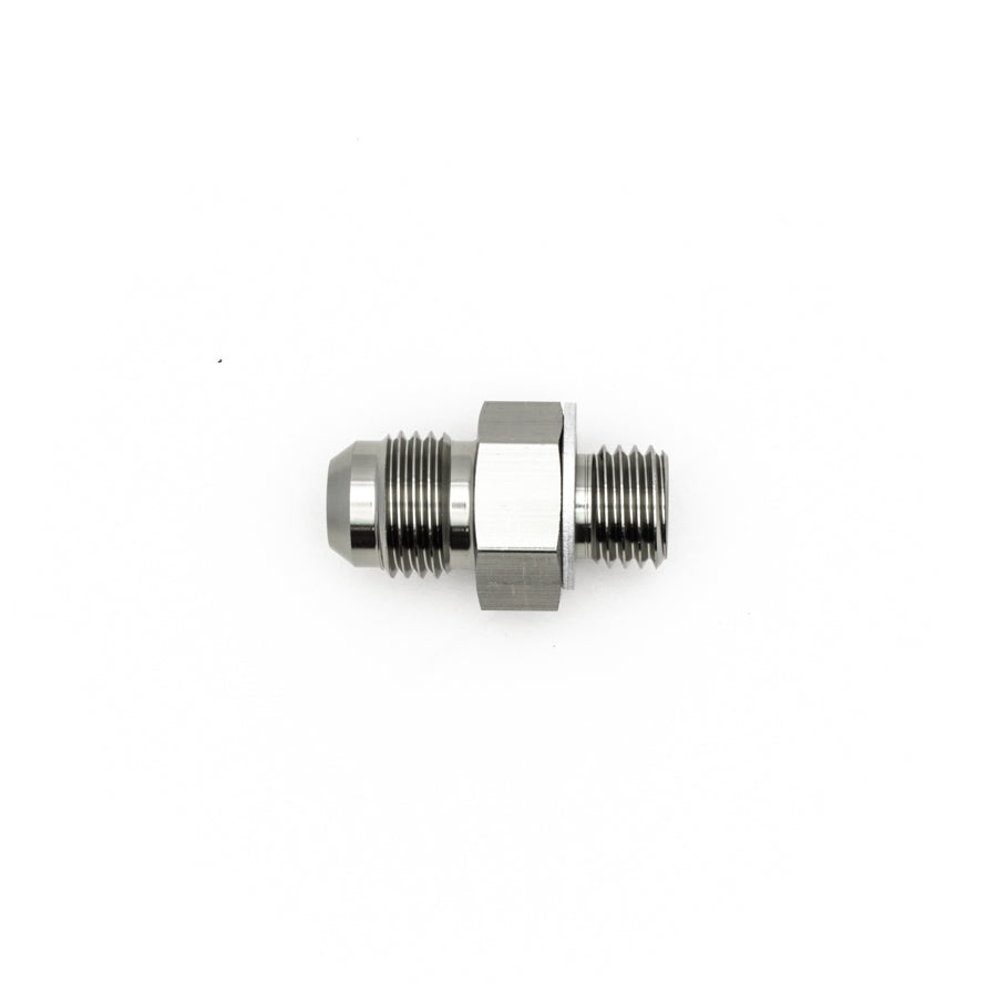 06-02-0613 DeatschWerks 6AN Male Flare To M12 X 1.5 Male Metric Adapter (Incl. Crush Washer)