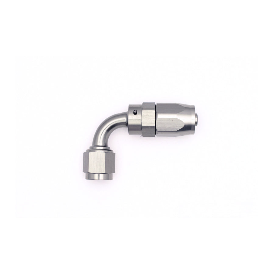 06-02-0803 DeatschWerks 6AN Female Swivel 90-Degree Hose End CPE