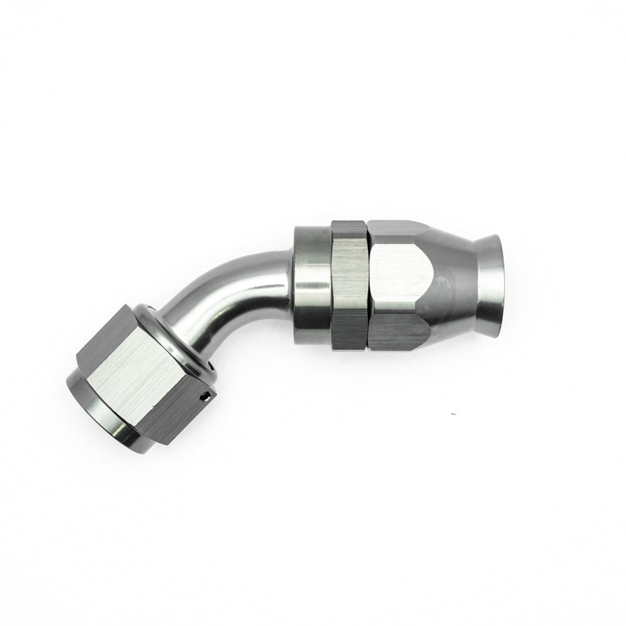 06-02-0859 DeatschWerks 10AN Female Swivel 45-Degree Hose End PTFE (Incl. 1 Olive Insert)