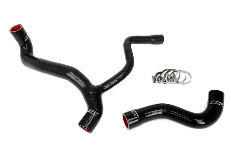 57-2040-BLK HPS Black Silicone Radiator Hose Kit for 1986-1987 Mercedes-Benz 190E 2.3-16 Sedan 2.3L DOHC