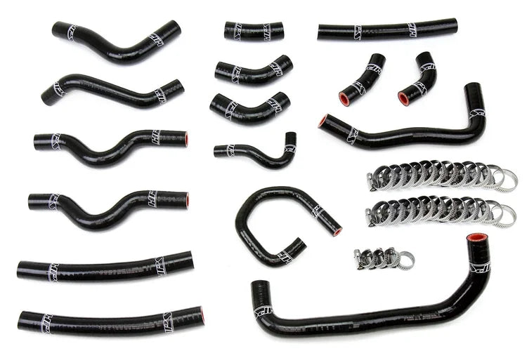 57-1913-BLK HPS Black Reinforced Silicone Heater Coolant Hose Kit for 1998-2002 Toyota Land Cruiser 4.7L V8