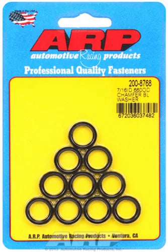 200-8768 ARP 7/16 ID .660 OD chamfer black washers