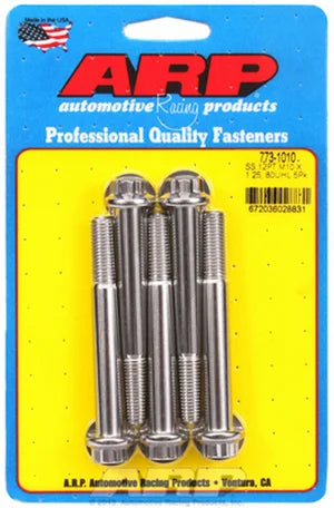 773-1010 ARP M10 x 1.25 x 80 12pt SS bolts 5 pack