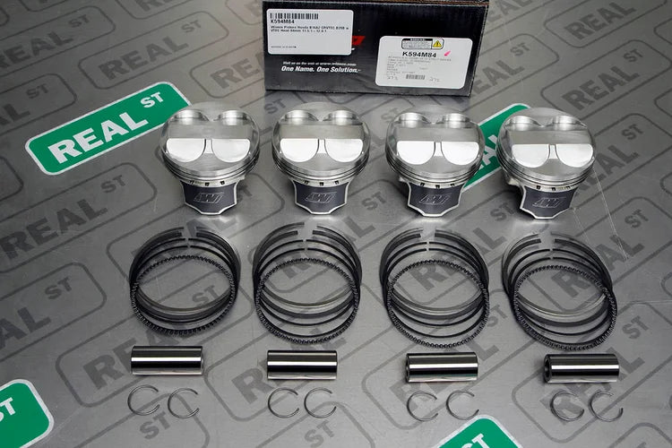 K594M84 Wiseco Forged Pistons Honda Del Sol Civic Si 1.6L B16A 84mm +3.0mm 8.3 cc 11.5:1